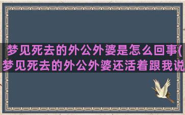 梦见死去的外公外婆是怎么回事(梦见死去的外公外婆还活着跟我说话)